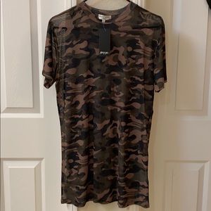 Nasty Gal Camo Sheer Dress